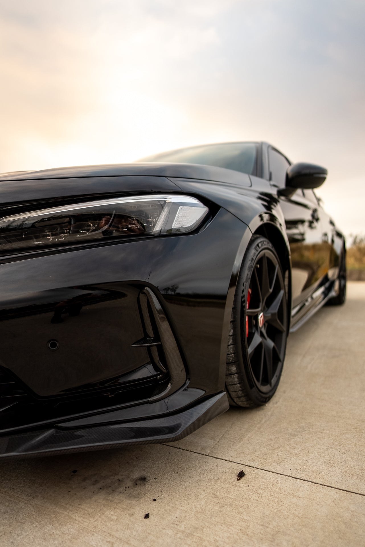 front lip with canards aftermarket type r accessories