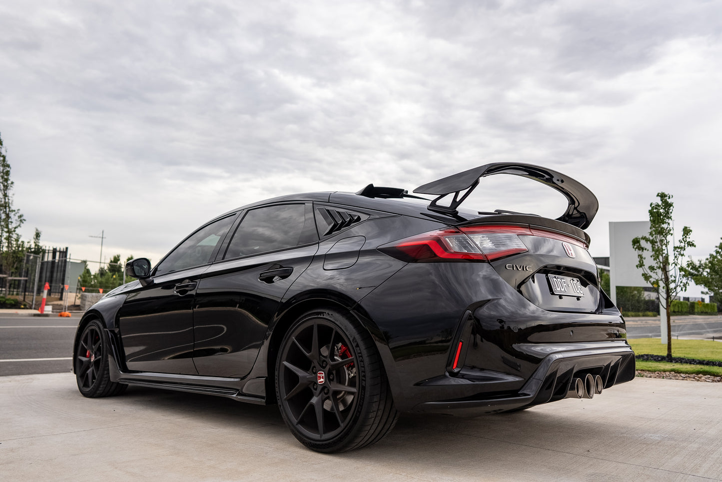Honda Civic 11th Gen Hatch TAKETWO Rear Window Louvers