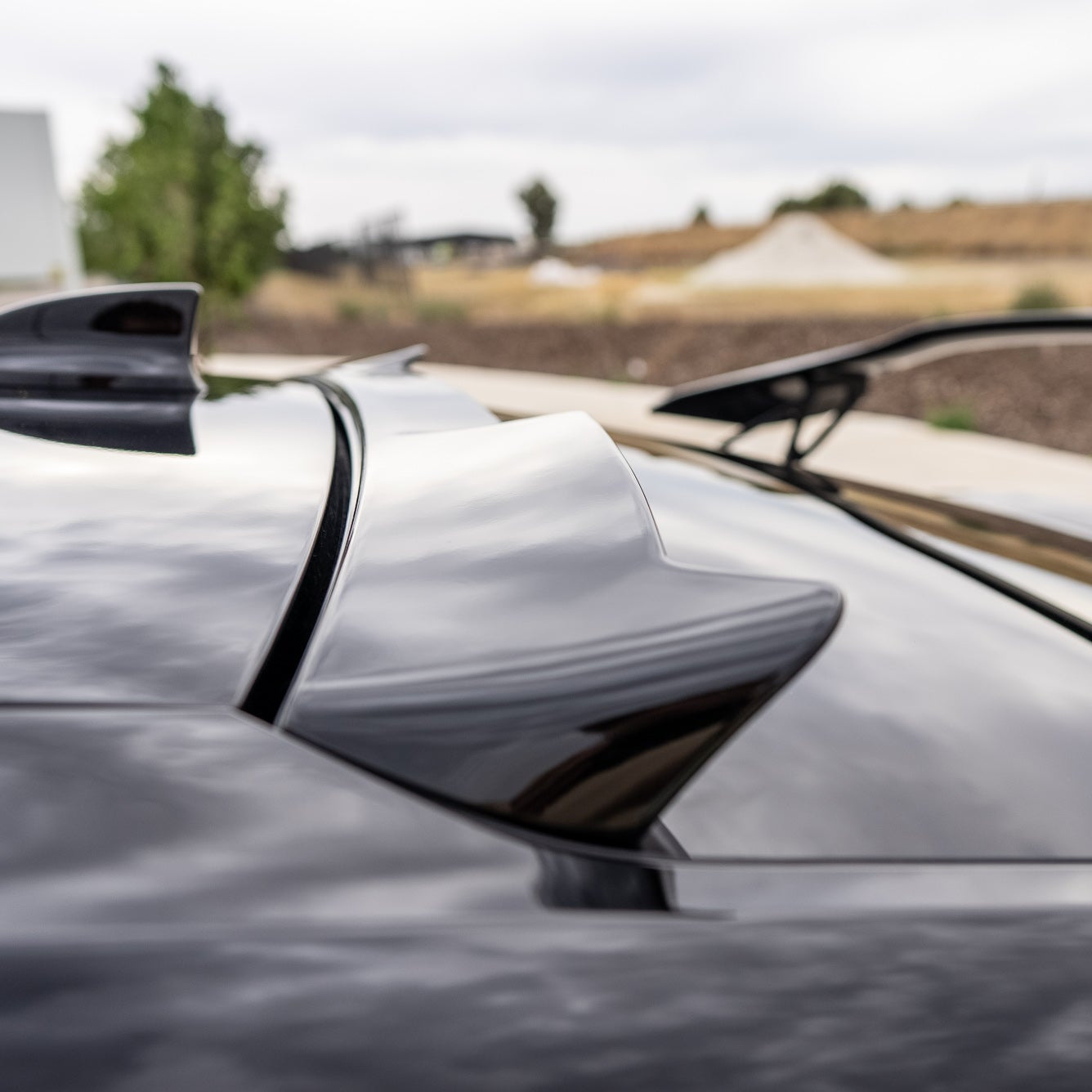 Honda Civic 11th Gen Hatch TAKETWO Rear Window Spoiler v1
