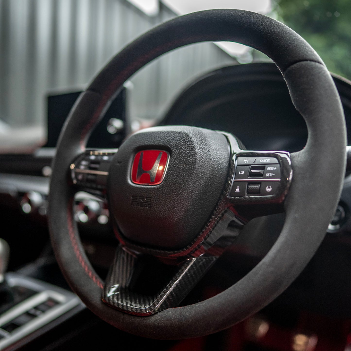 Honda Civic 11th Gen Carbon Steering Wheel Trim