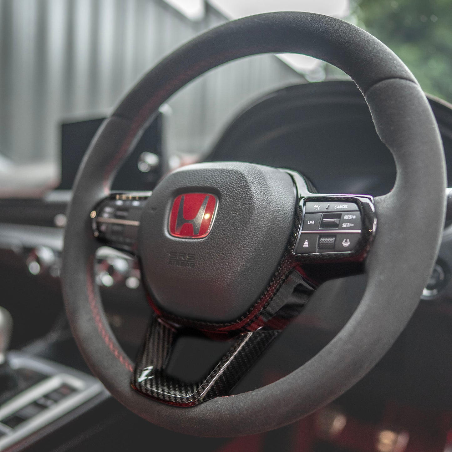 Honda Civic 11th Gen Carbon Steering Wheel Trim