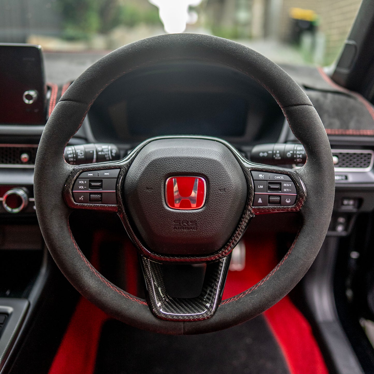 Honda Civic 11th Gen Carbon Steering Wheel Trim