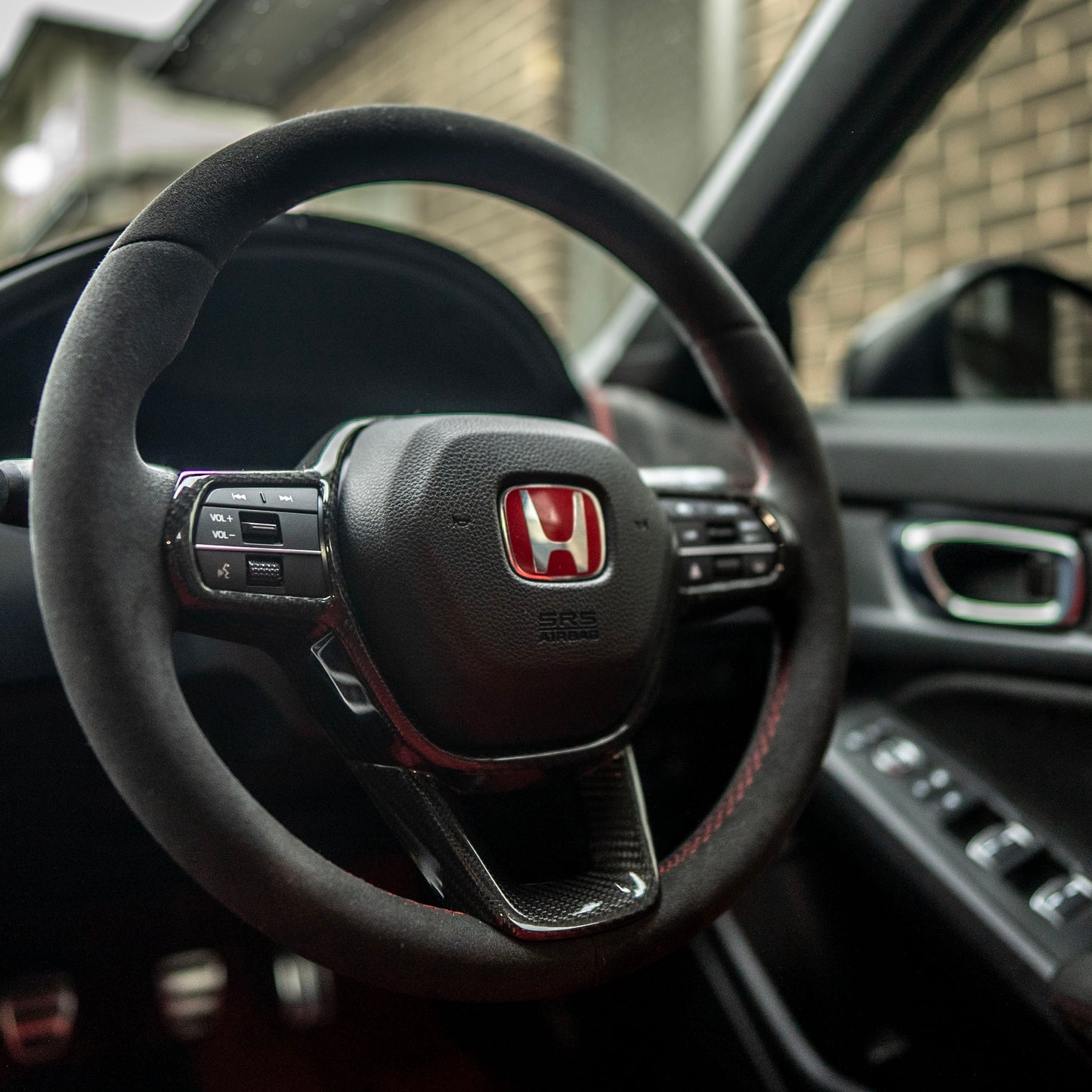 Honda Civic 11th Gen Carbon Steering Wheel Trim