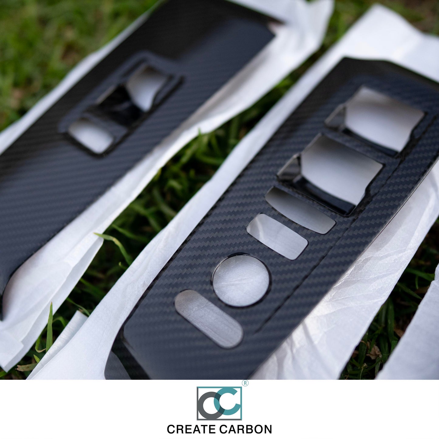 Honda Civic 11th Gen Carbon Window Switch Panel Trim
