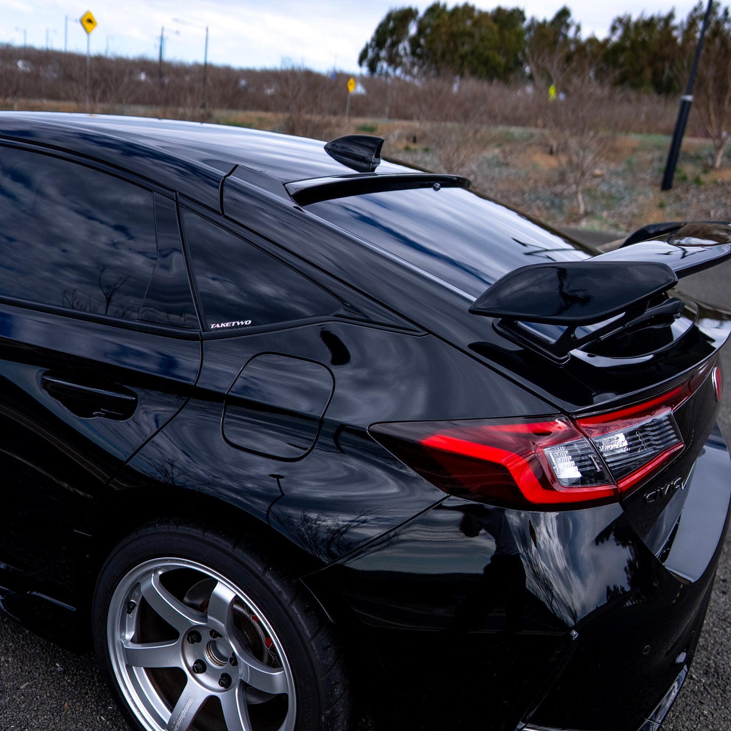 TAKETWO Honda Civic 11th Gen Rear Window Spoiler v2