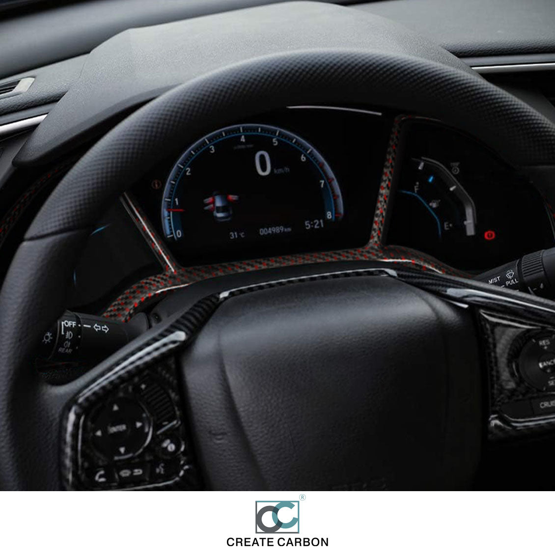Honda Civic 10th Gen Type R FK8 Carbon Cluster Surround