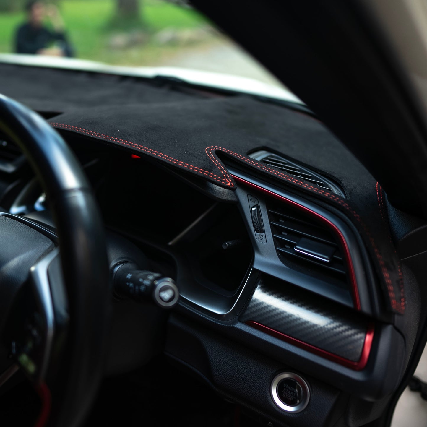 Honda Civic 10th Gen TAKETWO Suede Dash Mat FK8