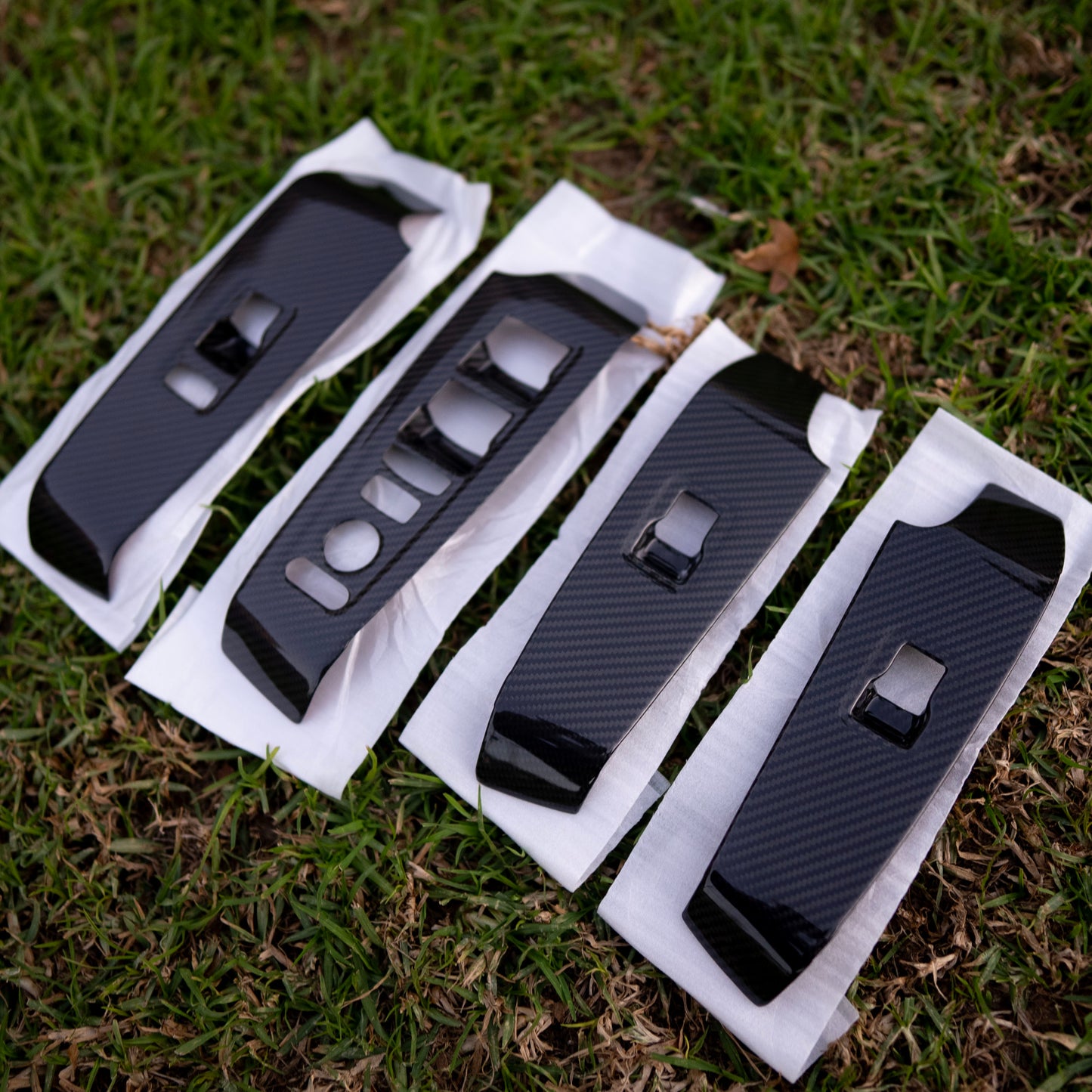 Honda Civic 11th Gen Carbon Window Switch Panel Trim
