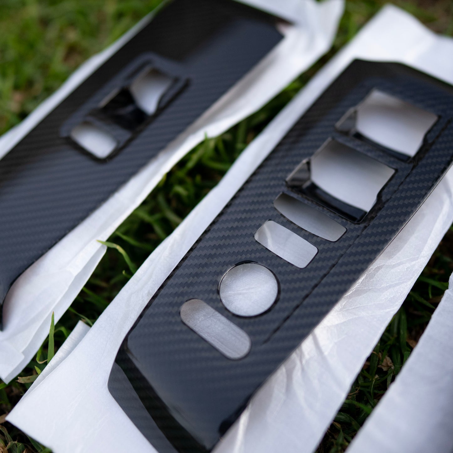Honda Civic 11th Gen Carbon Window Switch Panel Trim
