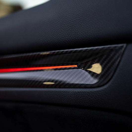 Honda Civic 11th Gen Carbon Interior Door Panel Trim