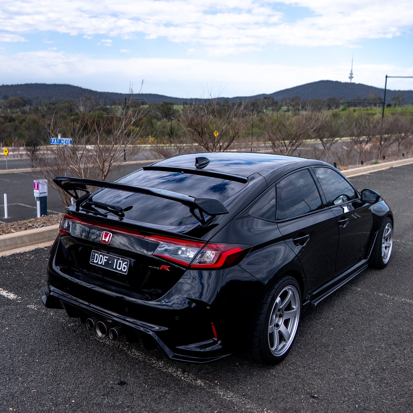 TAKETWO Honda Civic 11th Gen Rear Window Spoiler v2